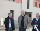 Jean Glavany visite le chantier de la Cit&eacute; des Familles &agrave; Lannemezan