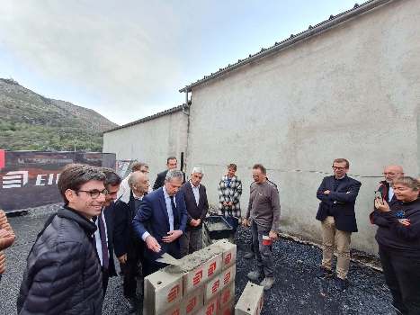 Reconstruction de l'Ophite : pose de la 1ère Pierre de 42 logements à Lourdes !